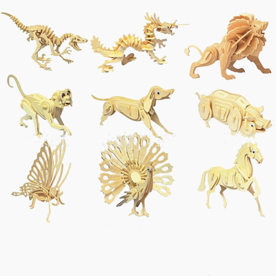 3D Laser Cut Wooden Animal Puzzle (4)