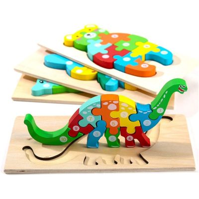 3d dinosaur art wooden puzzle (4)
