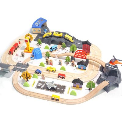 Boutique high quality solid wood train (2)
