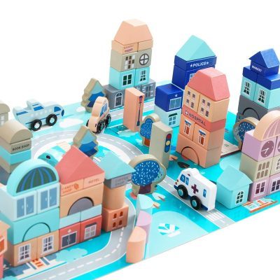 Children’s fun wooden block stacking toy (1)