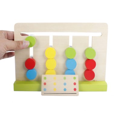 Color learning wooden game toy (3)