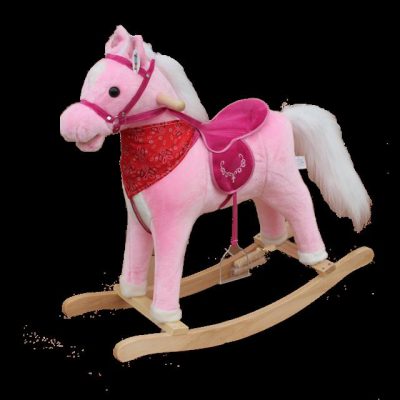 Cute custom kids wooden rocking horse (5)