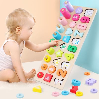 Educational multifunctional wooden children’s toys (3)