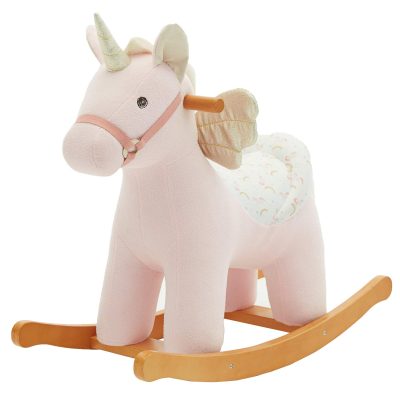 Fantasy unicorn wooden rocking horse (1)