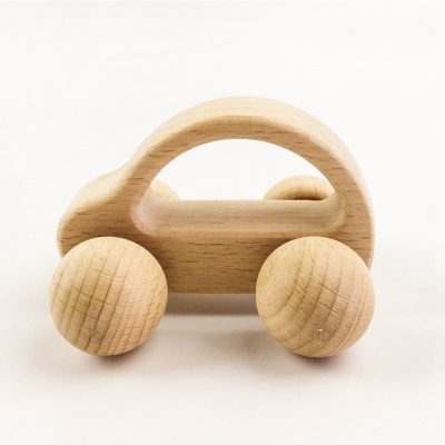 Funny baby natural wood toy car (1)
