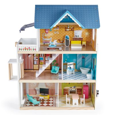 Luxury style wooden doll house (2)