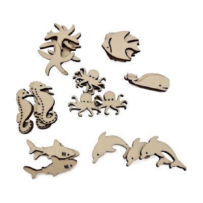 Mini style natural wood animal (2)