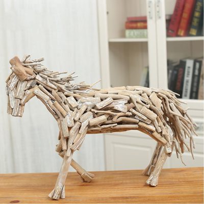 Modern art style wooden animals (6)