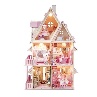 Modern design wooden doll house (3)