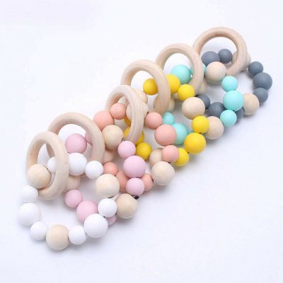 New design senses wooden baby teething toy (4)