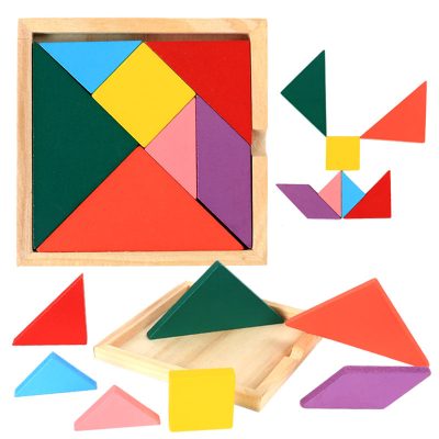 Polygonal mosaic wooden educational toy (4)