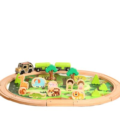 Pure natural wooden train toy (1)