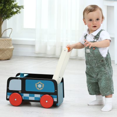 Rubber wheel wooden walker toy (5)