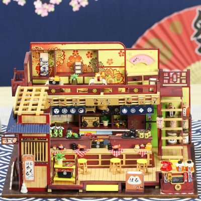 Simulation Japanese wooden doll house (4)