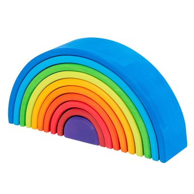 Solid wood wooden rainbow children’s toy (5)