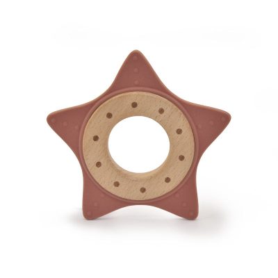 beech wood food grade star teether (2)